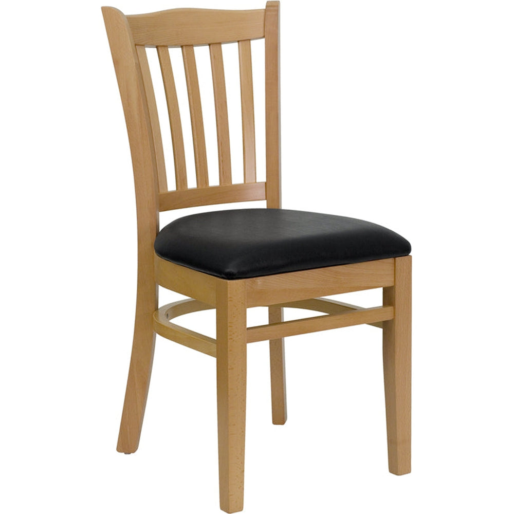 hercules series vertical slat back restaurant chair