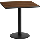 42inch square laminate table top with 24inch round table base
