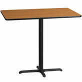30inch x 48inch rectangular laminate table top with 23 5inch x 29 5inch table base
