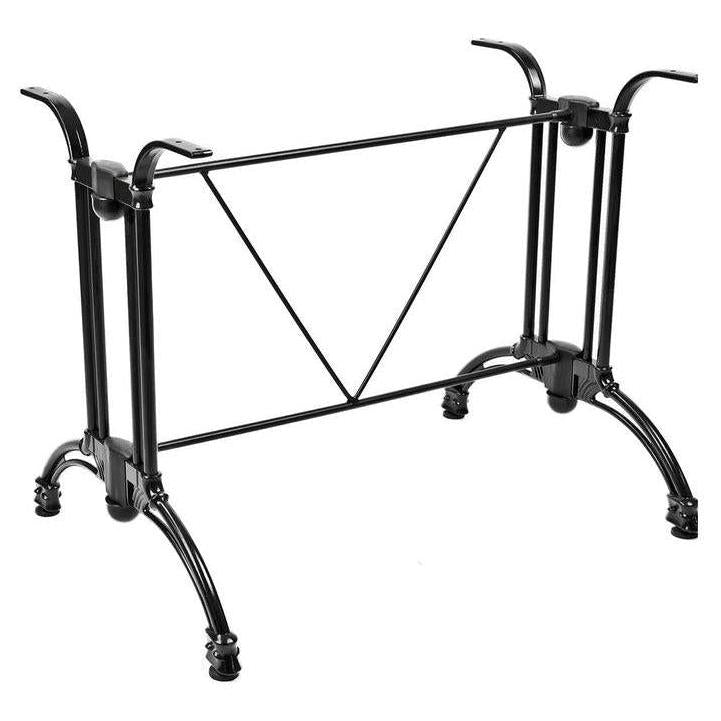 Outdoor Black Cast Aluminum Double Post Table Base | Table Bases ...