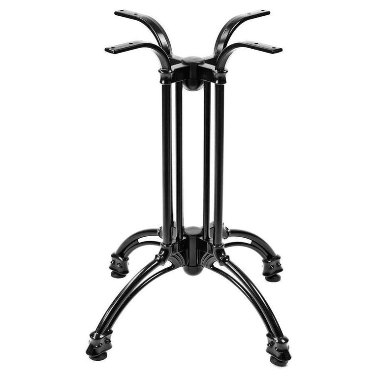 Outdoor Black Aluminum Dining Height Table Base Table Bases