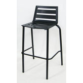 outdoor black aluminum bar stool