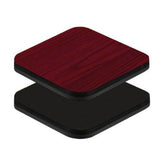 reversible laminate table tops w black polyethylene t mold edge 2 radius corners 1 thick