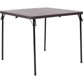 3 foot square bi fold plastic folding table with carrying handle