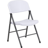 2 pk hercules series 330 lb capacity plastic folding chair with charcoal frame