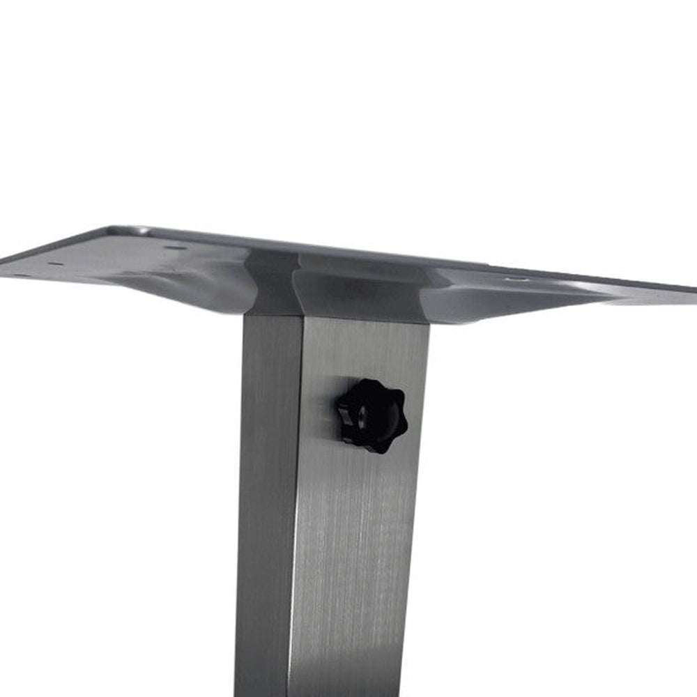 Outdoor Stainless Steel Square Table Base with Umbrella Hole