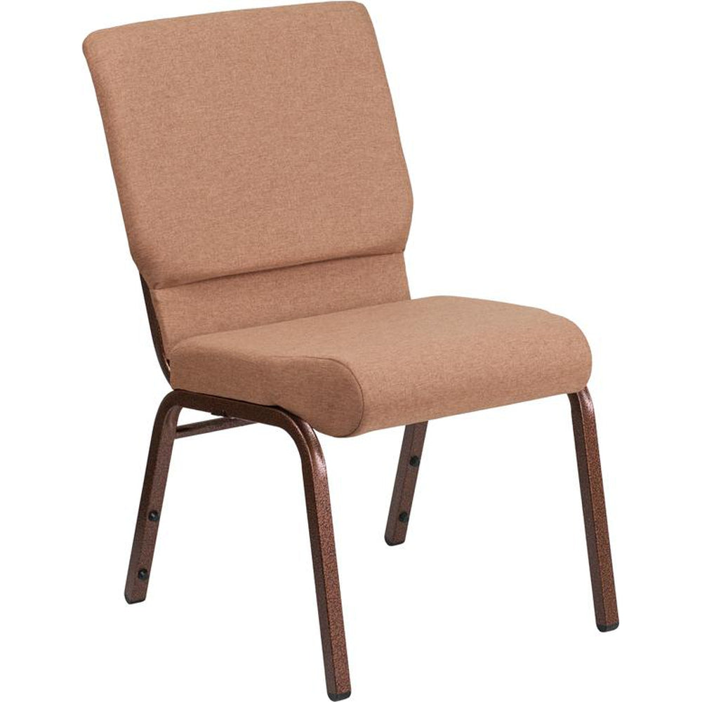 hercules series 18 5 inch width stacking church chair copper vein frame