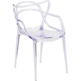 nesting series transparent stacking side chair
