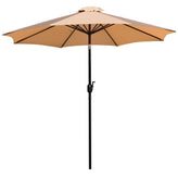 9 ft round umbrella with 1 5 inch diameter aluminum pole with crank and tilt function