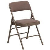 2 pk hercules series curved triple braced and double hinged metal folding chair