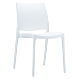 maya dining set with 2 chairs white