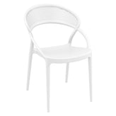 sunset dining set with 2 chairs white