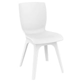 mio dining set with 2 chairs white