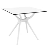 mio dining set with 2 chairs white