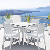 ibiza outdoor 5 piece dining set with square table