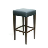 wood grain metal frame backless bar stool