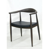 mid century modern wood grain metal frame chair