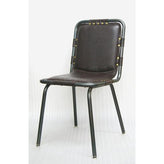 metal chair with vinyl seat