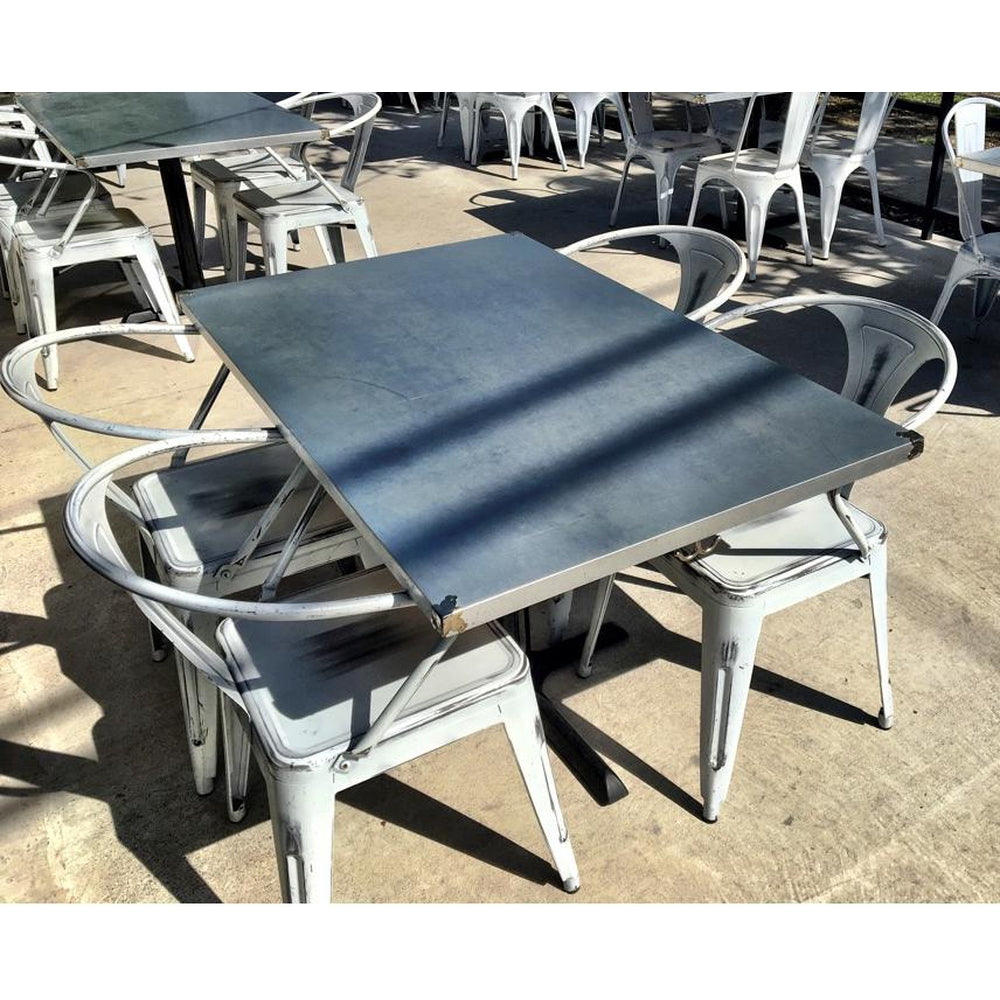 galvanized metal outdoor table tops