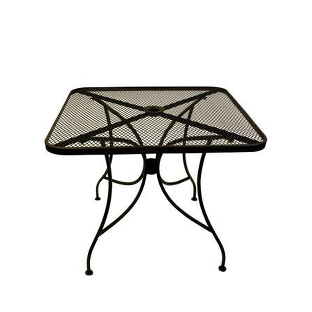 30 inch x 48 inch wrought iron table black