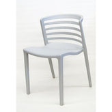 outdoor plastic stackable side chair 2