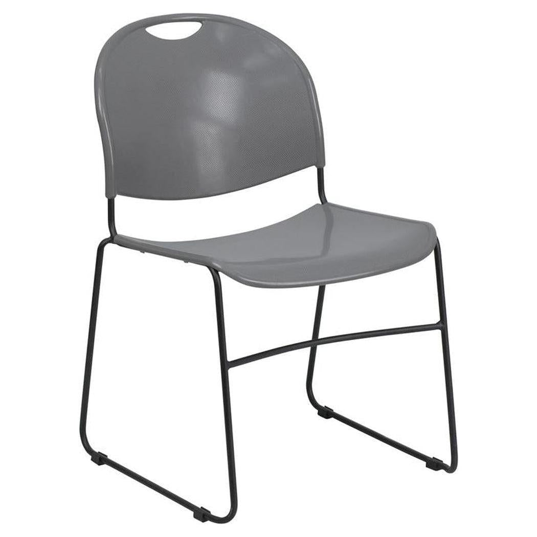 HERCULES Series 880 lb. Capacity Ultra-Compact Stack Chair with Black ...