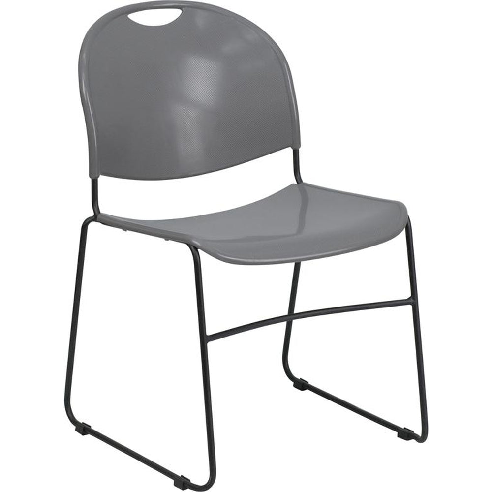hercules series 880 lb capacity ultra compact stack chair with black powder coated frame