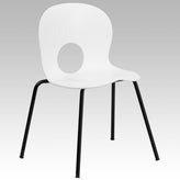 hercules series 770 lb capacity designer plastic stack chair with black frame