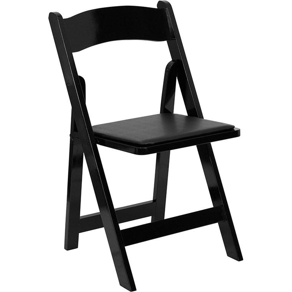 2 pk hercules series wood folding chair with vinyl padded seat
