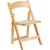 2 pk hercules series wood folding chair with vinyl padded seat