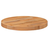round butcher block style table top