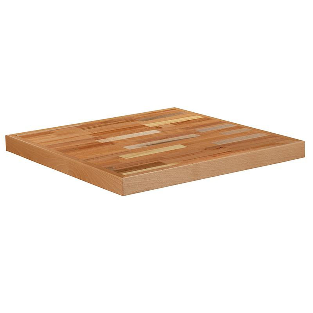 square butcher block style table top