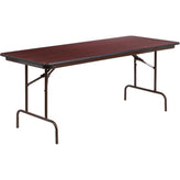 6 ft high pressure mahogany laminate folding banquet table