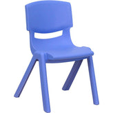 plastic stackable school chair with 12 inch seat height