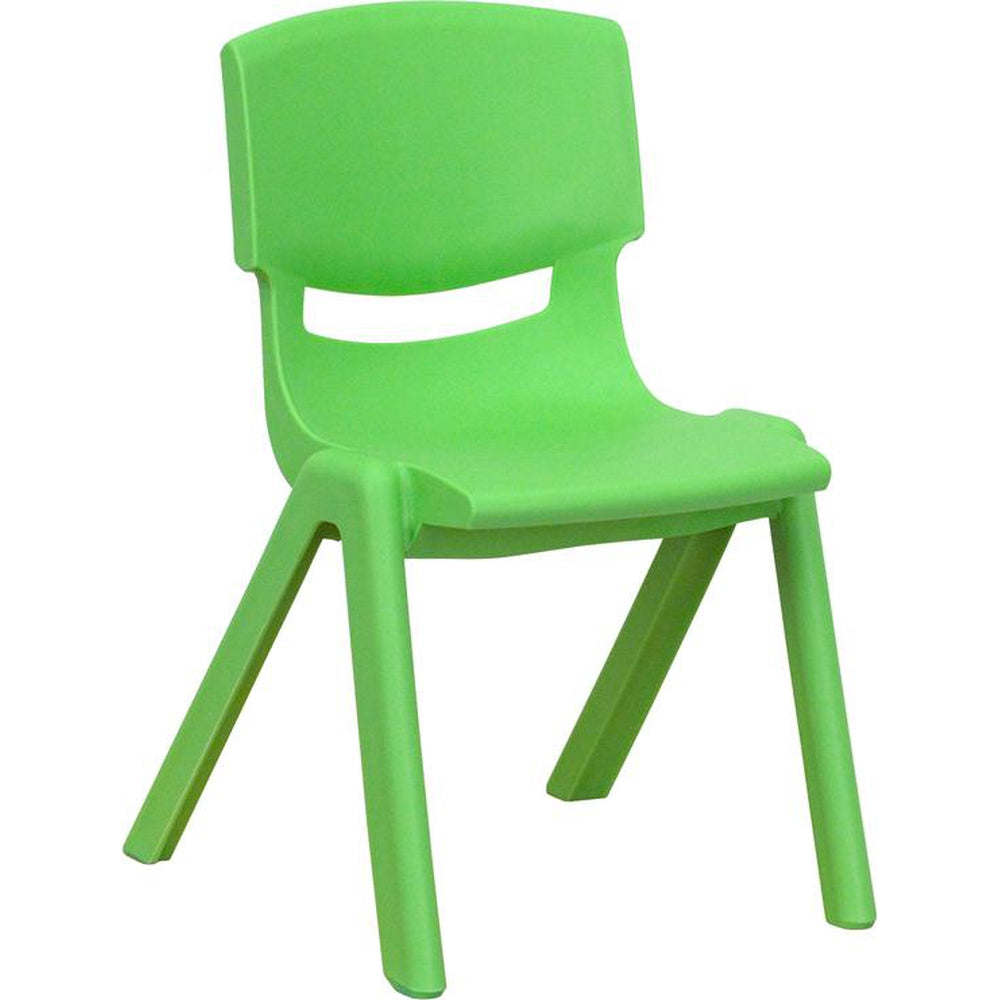plastic stackable school chair with 12 inch seat height