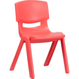 plastic stackable school chair with 15 5 inch seat height
